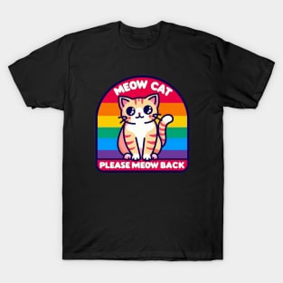 baby lasagna meow cat T-Shirt